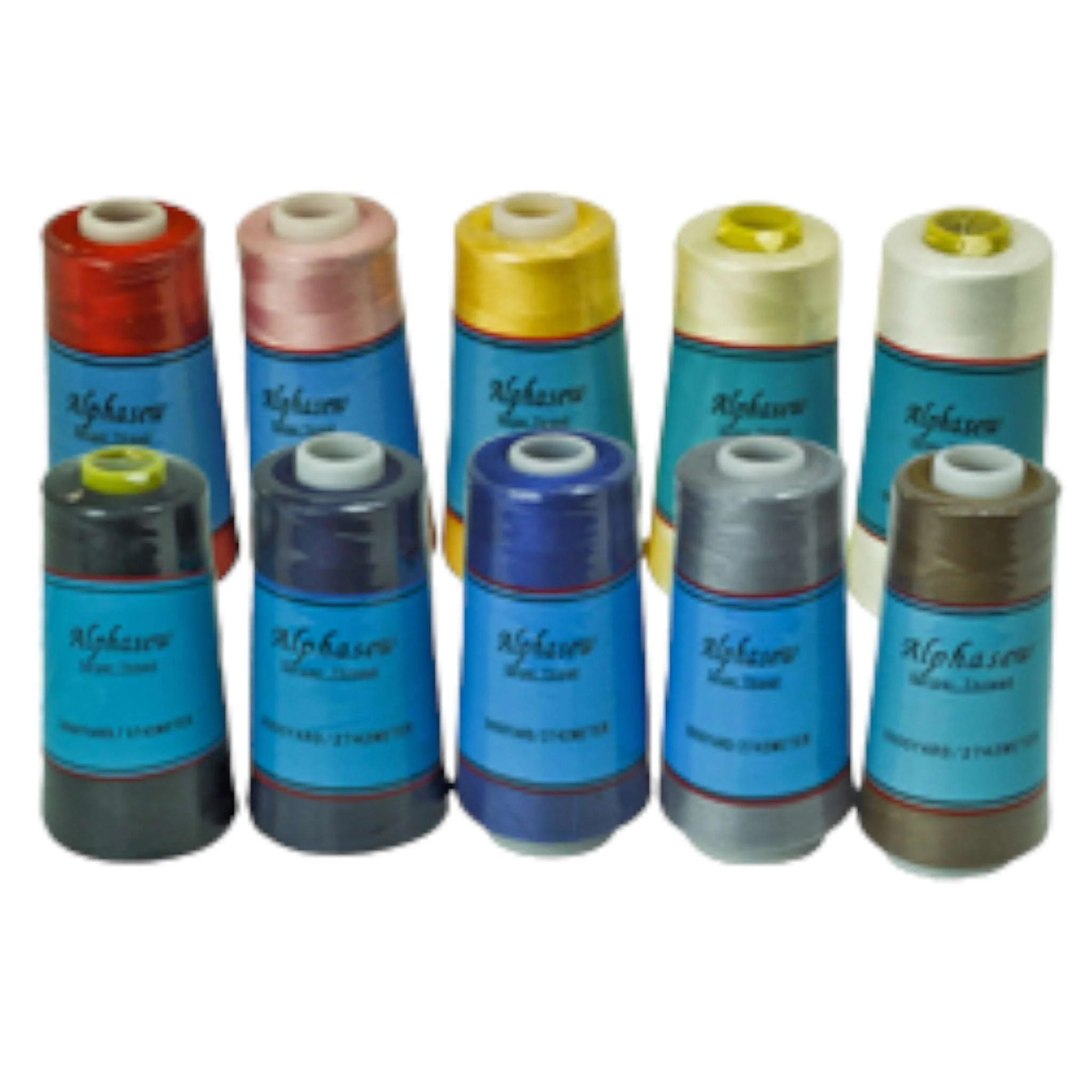 Alphasew Premium Serger Thread - 3000 Yards 40wt Polyester Spool