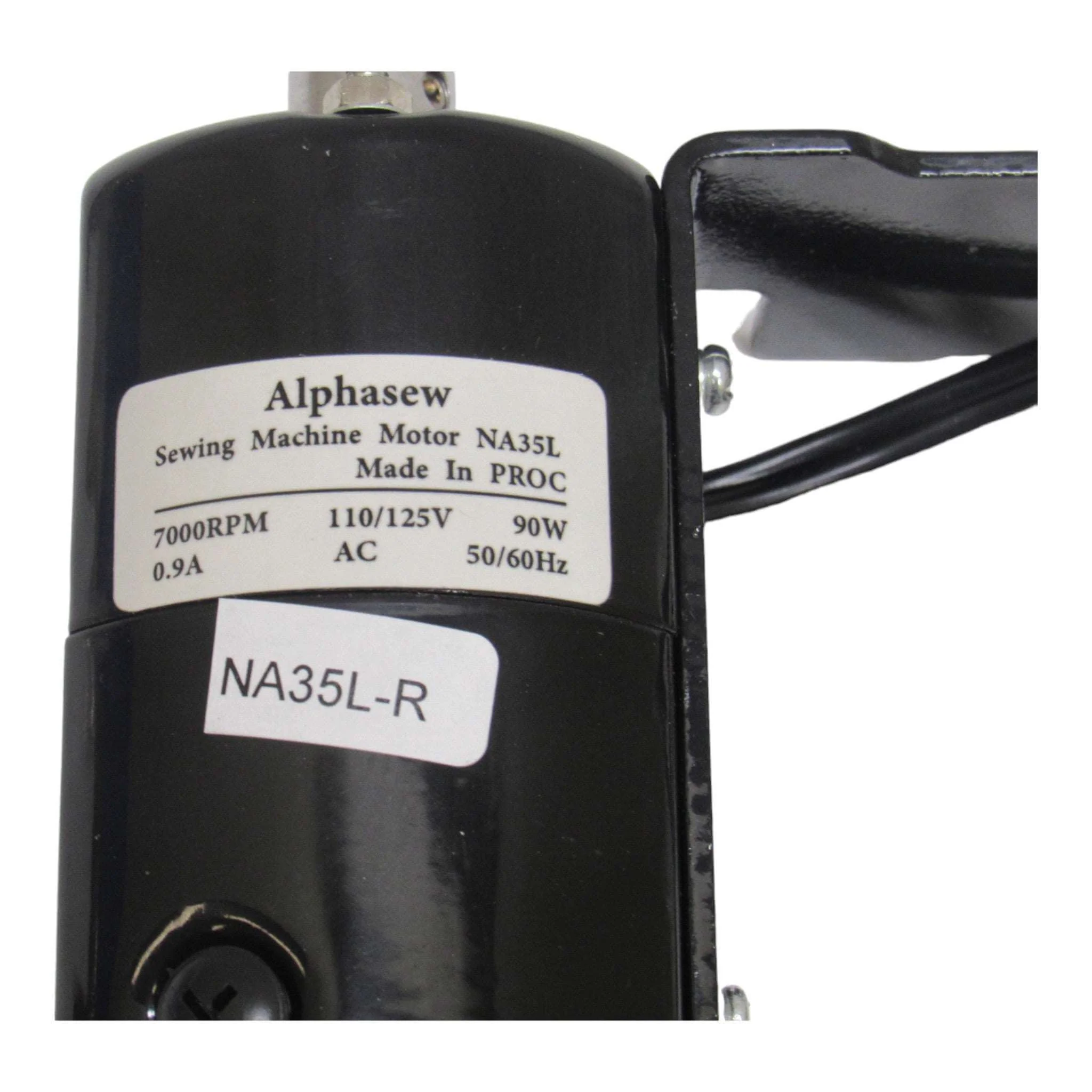 Alphasew Sewing Machine Motor Clockwise Rotation 7000 Rpm .9 Amp L-Bracket - Image 3