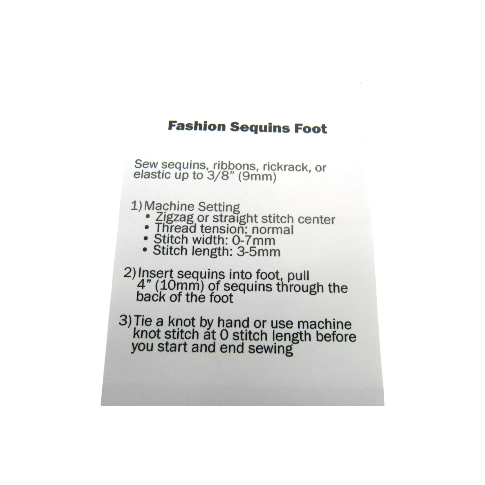 Fashion Sequins Foot for Singer Slant Needle (Slant Shank) Machines - P60103 - Image 5