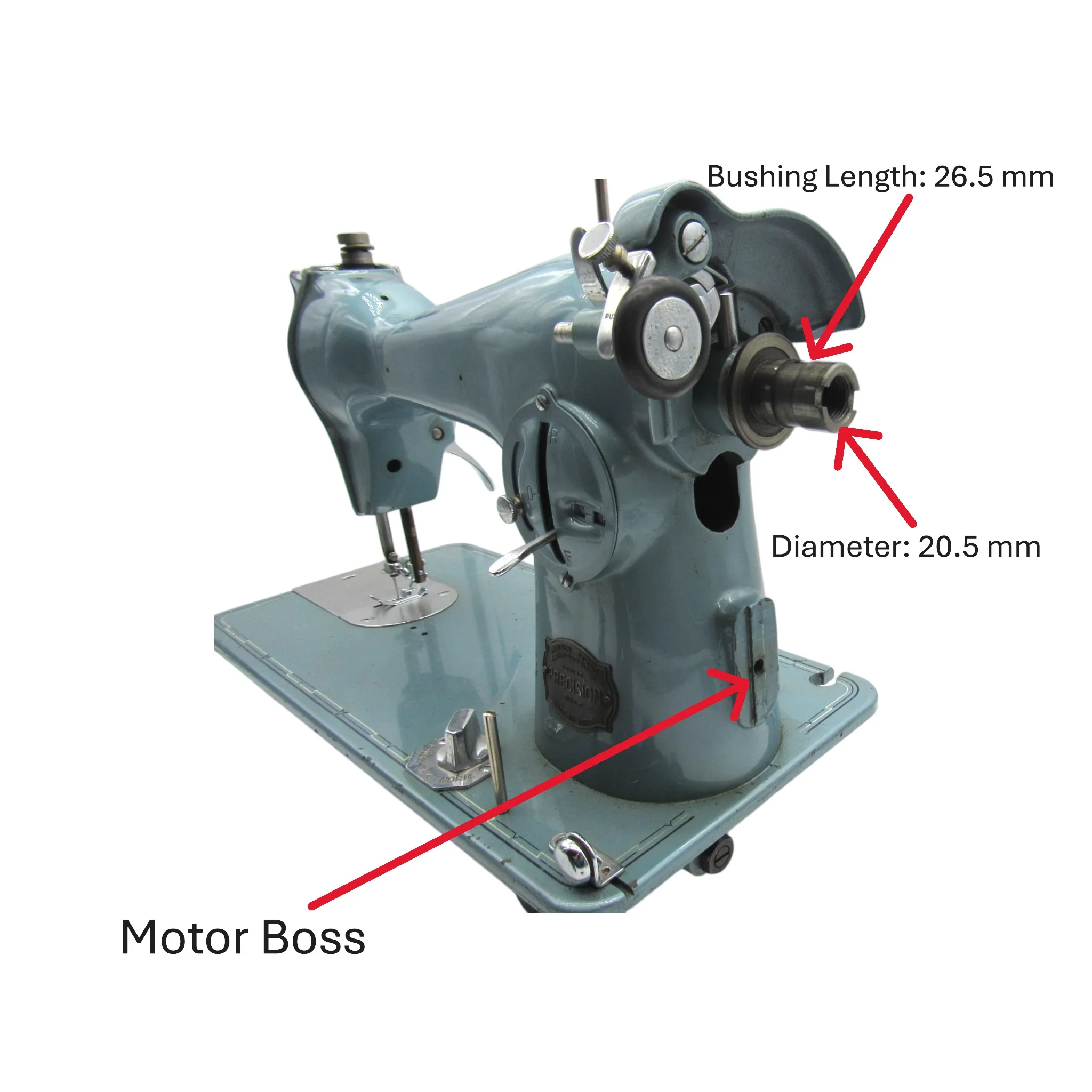Hand Crank for Sewing Machines with Spoke Hand Wheels - Image 12