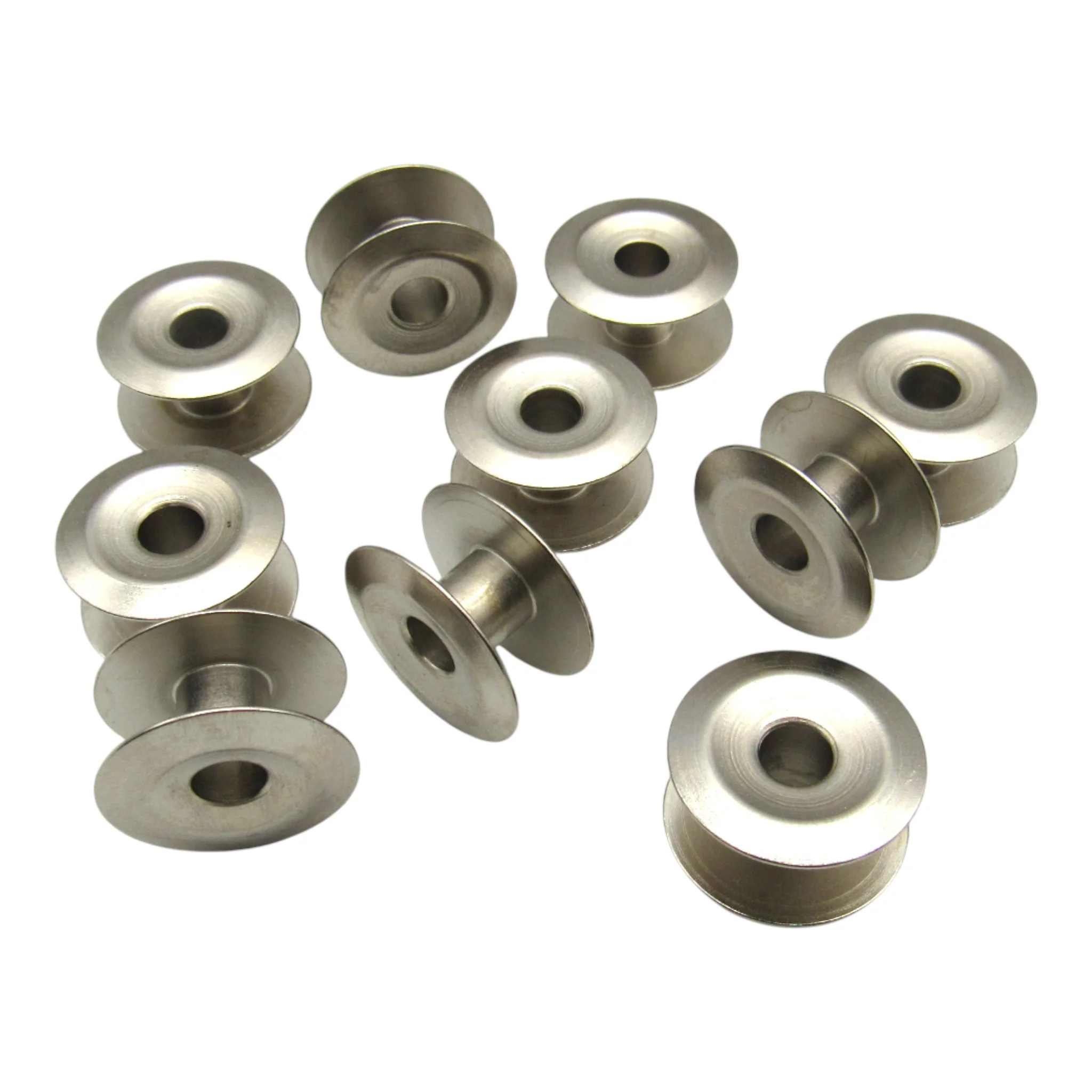 Industrial Metal Bobbins (10 Pack) - Singer Part # 233939 - G Style Closed Type - Singer Consew Durkopp