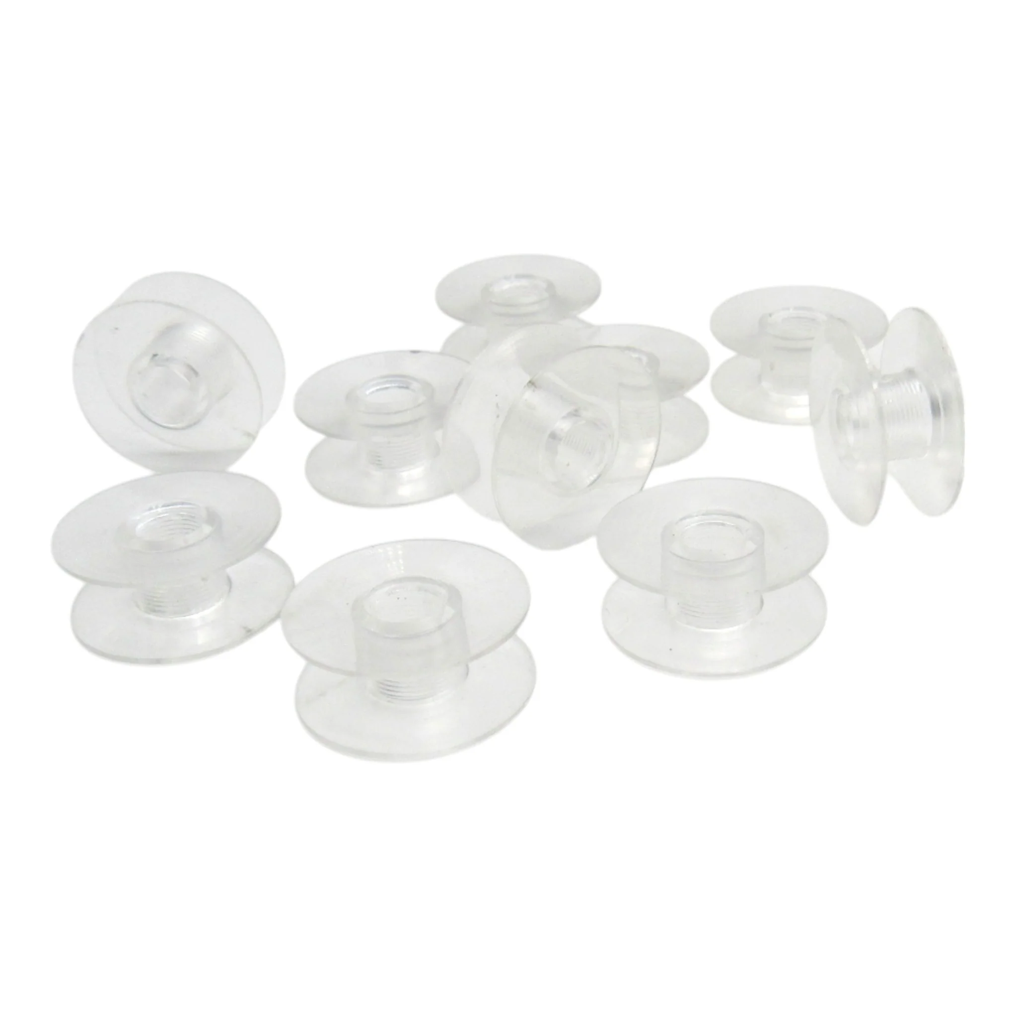 Industrial Plastic Bobbins 10-Pack - Singer Part 203470-P - One Piece Design for Singer, Consew, Juki