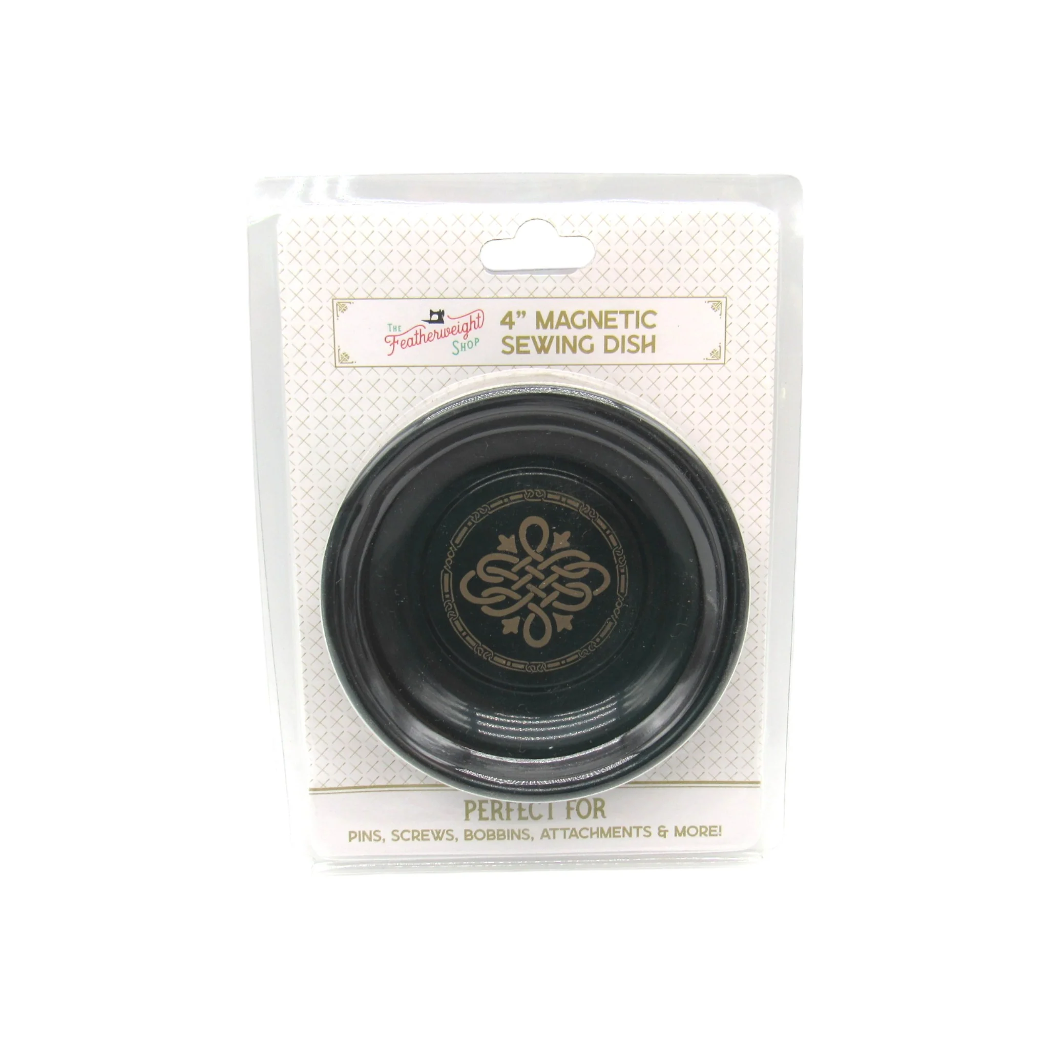 Magnetic Dish for Sewing - 4" Featherweight-Inspired Design - Pins, Screws & Accessories Organizer - Image 3