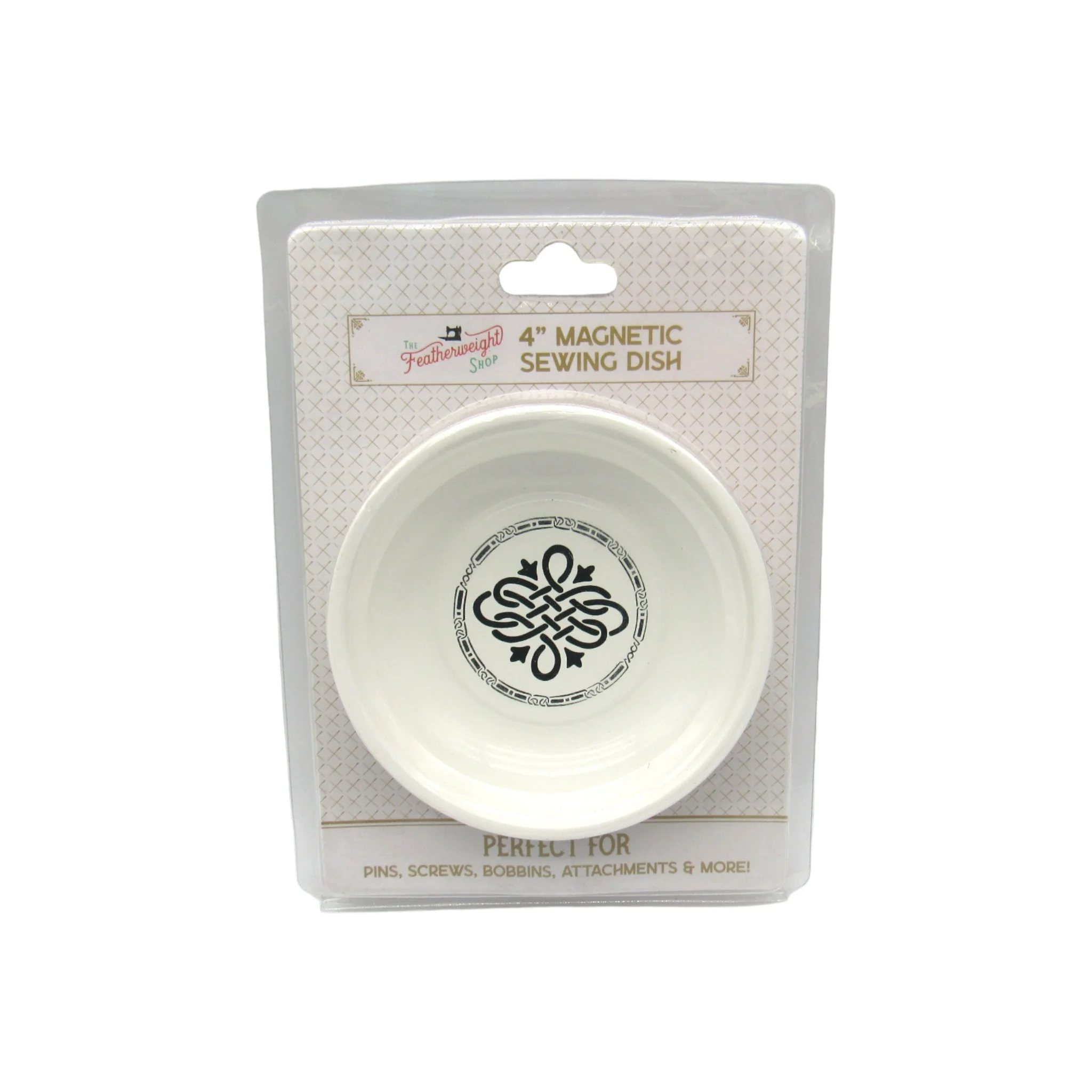 Magnetic Dish for Sewing - 4" Featherweight-Inspired Design - Pins, Screws & Accessories Organizer - Image 4