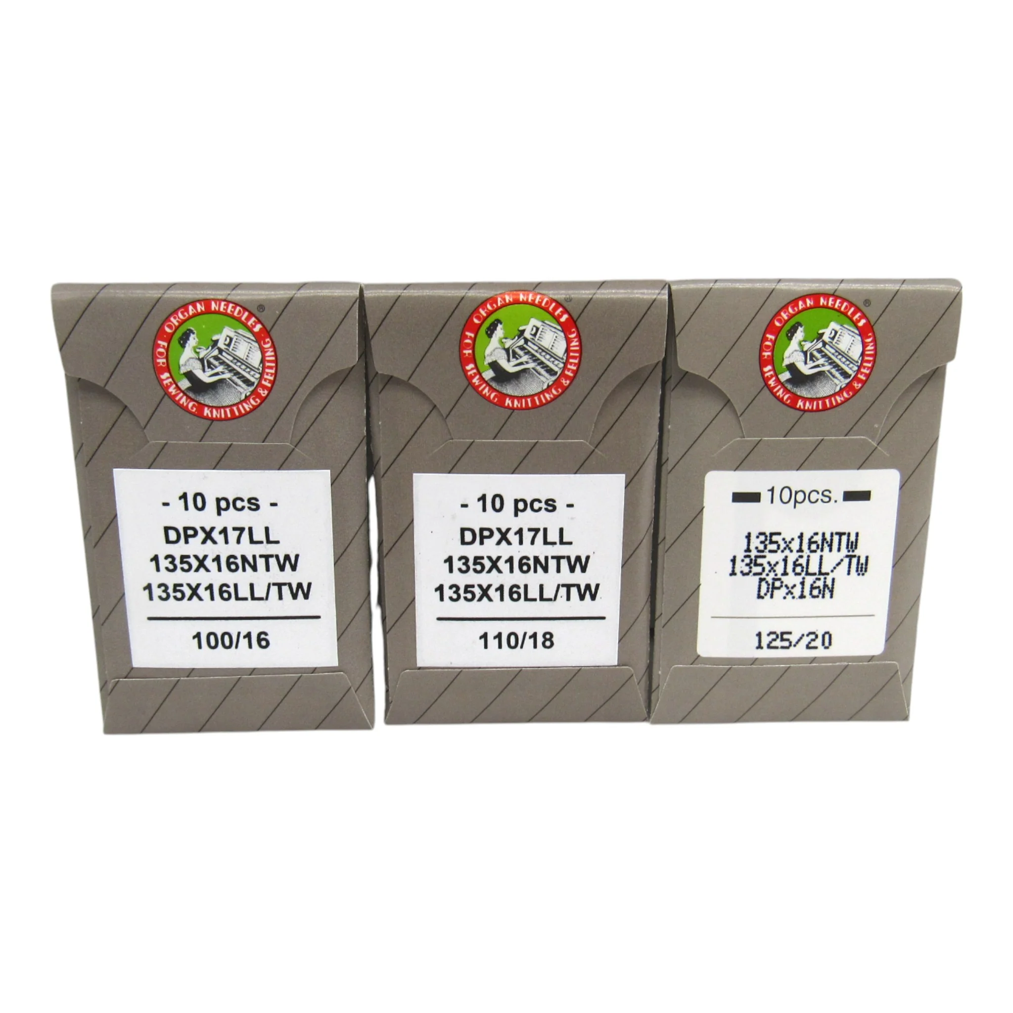 Organ Industrial Leather Point Sewing Machine Needles - 135X16 DPX17 (10-Pack)