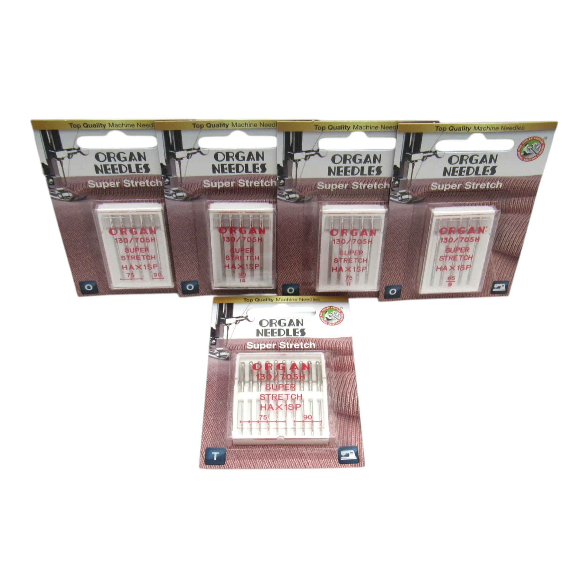 Organ Super Stretch Needles 15x1SP - 5 Pack