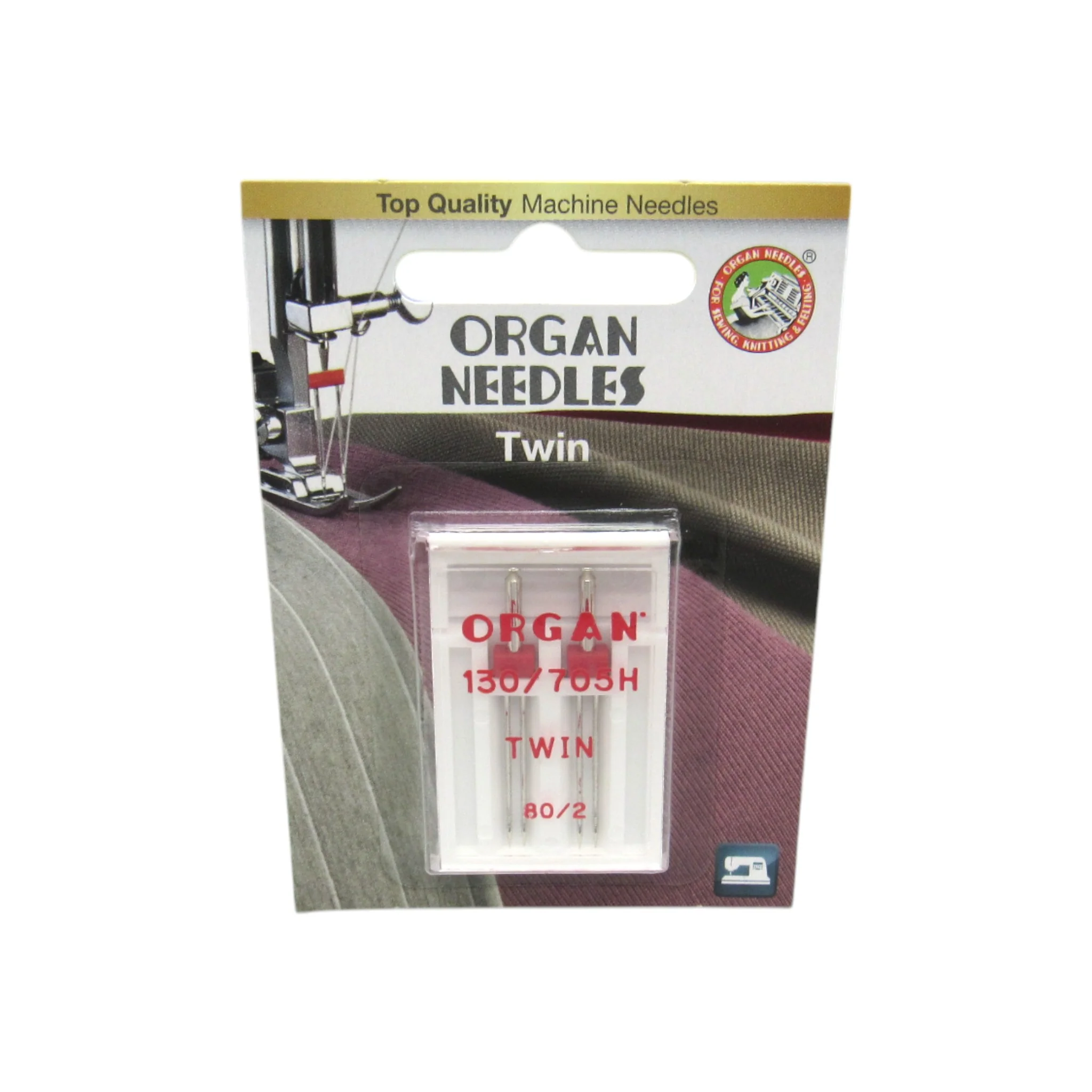 Organ Twin Needle 15x1 - 2.0mm Wide (Sizes 10, 12, 14 Available) (2-Pack) - Image 3