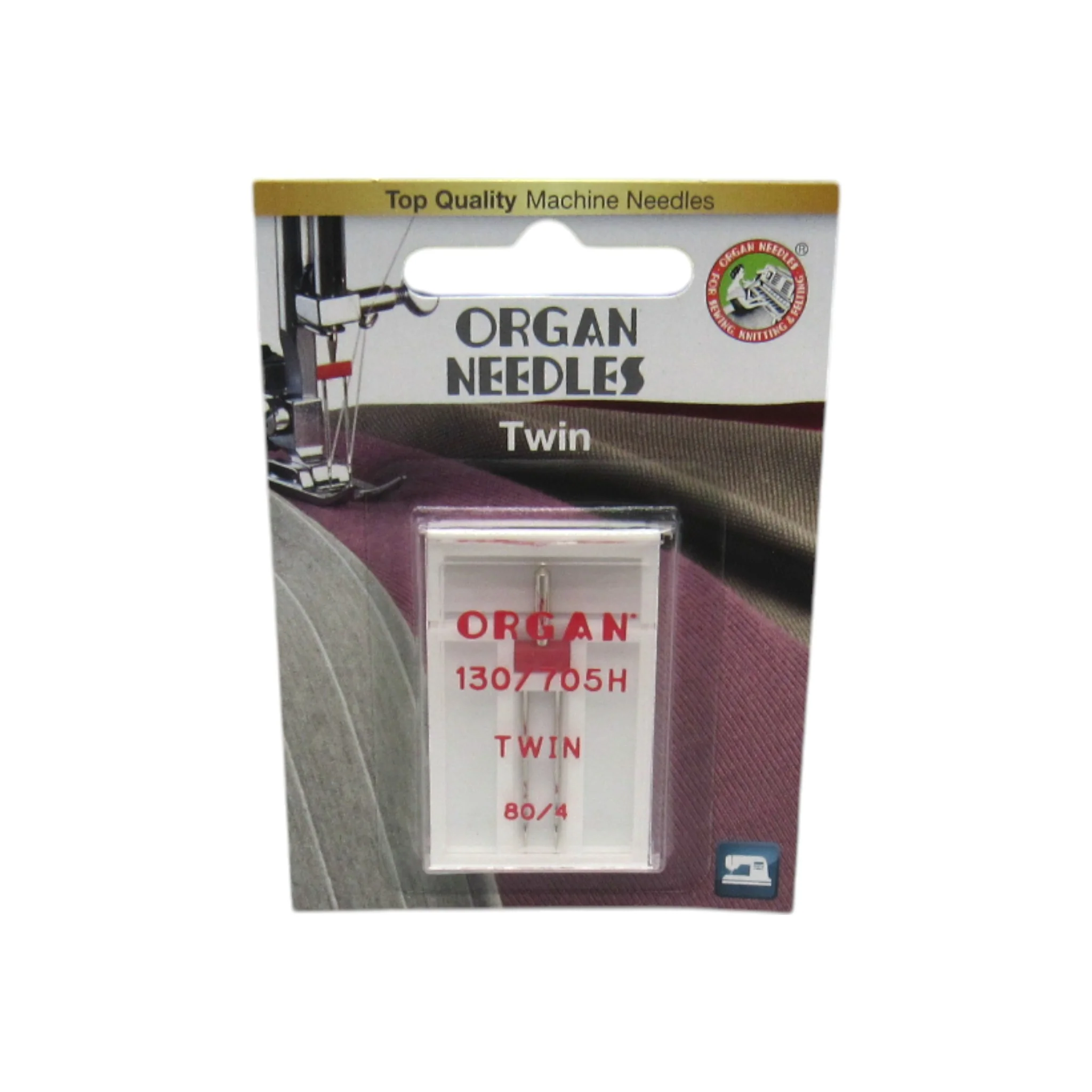 Organ Twin Needle 15x1 - 4.0mm Wide (Sizes 12, 14, 16 Available) - Image 2