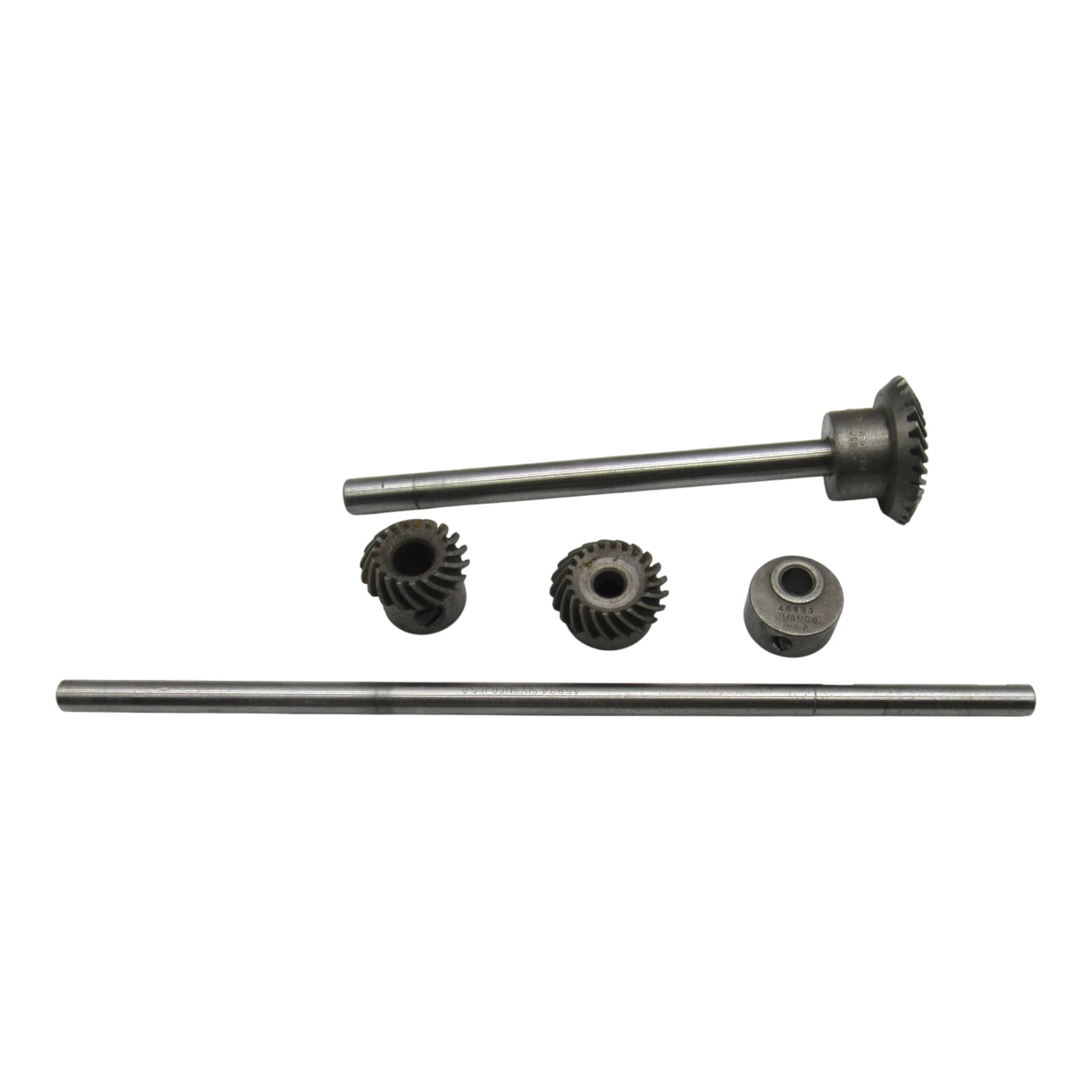 Original Singer 221 Featherweight Gear Set & Shafts - Complete Lower Gear Assembly