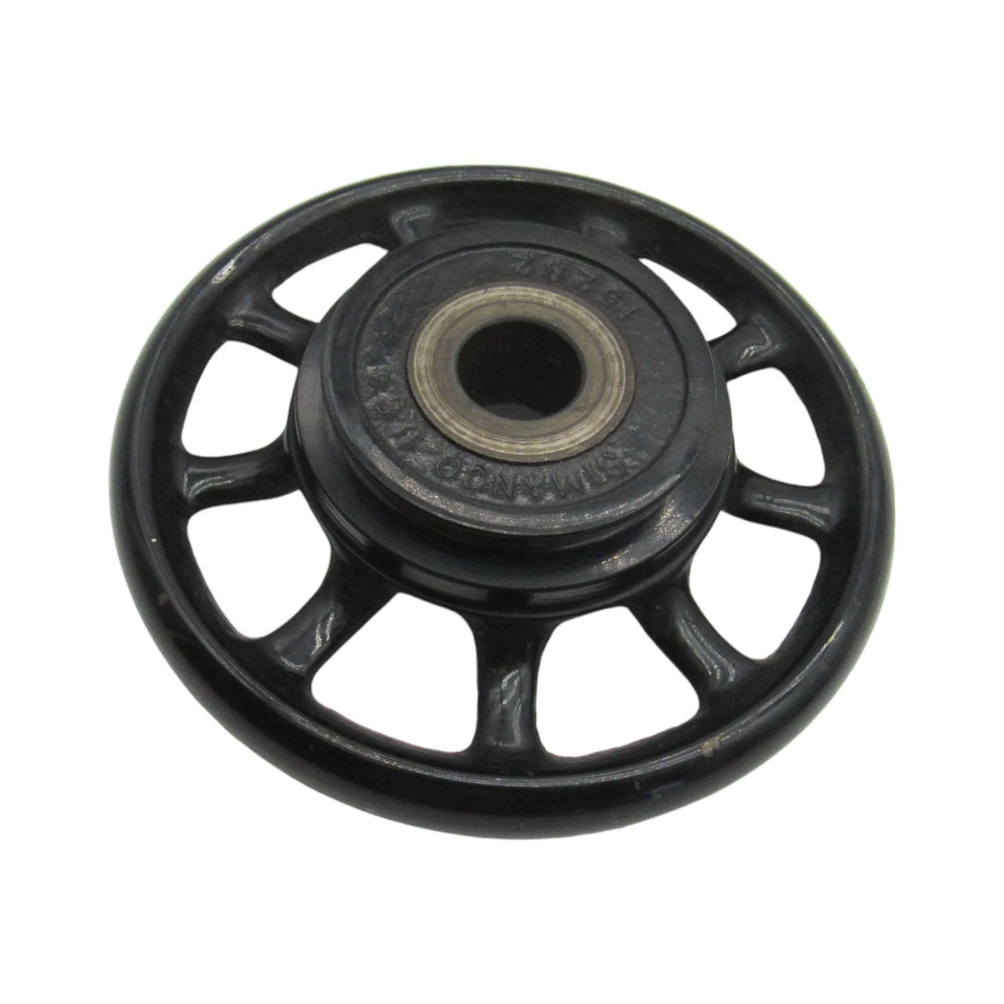 Original Singer 9 Spoke Hand Wheel - All Black - Genuine SIMANCO Part # 15282 - Image 2