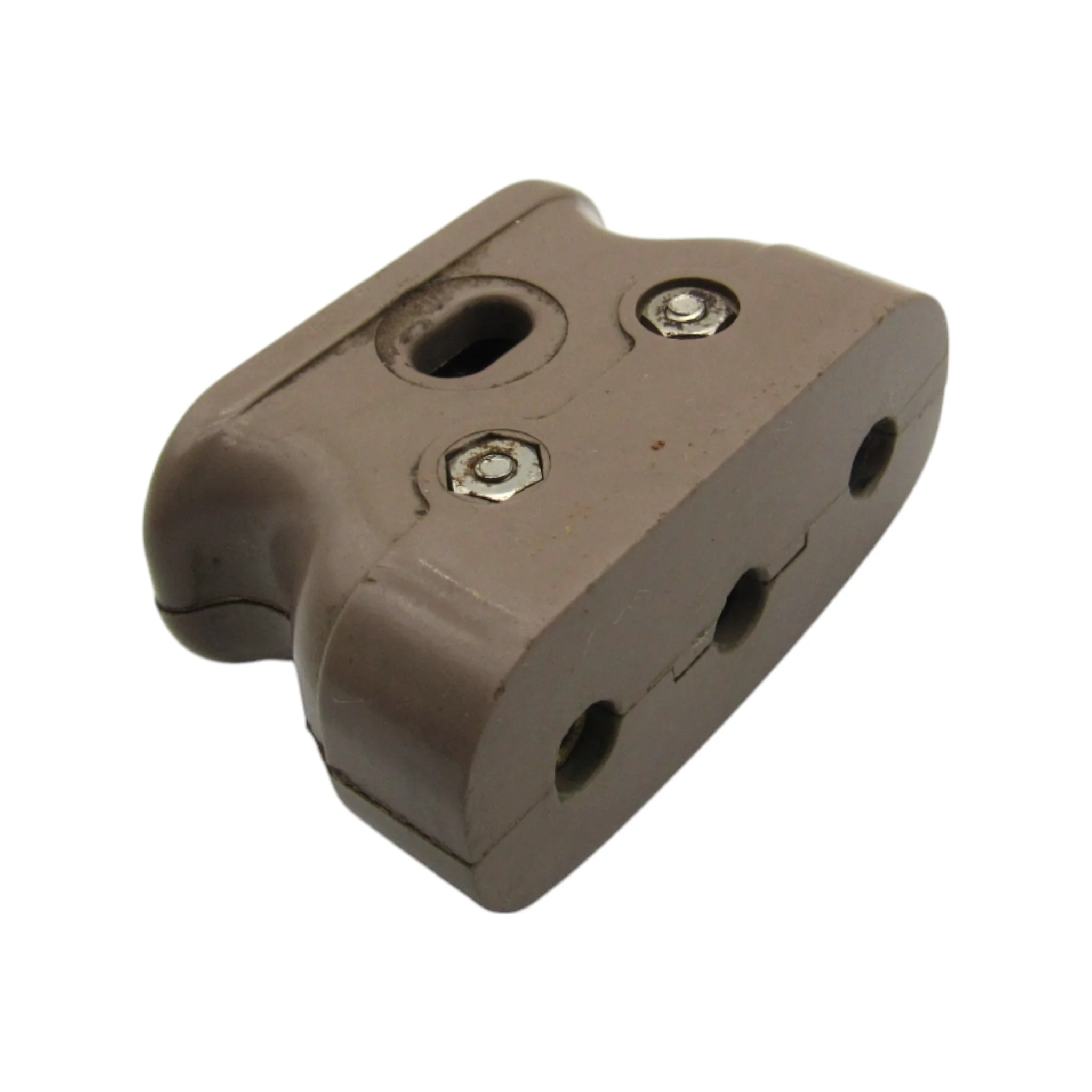 Original Singer BakeLite 3 Pin Receptacle For Single Lead Power Cord - Tan