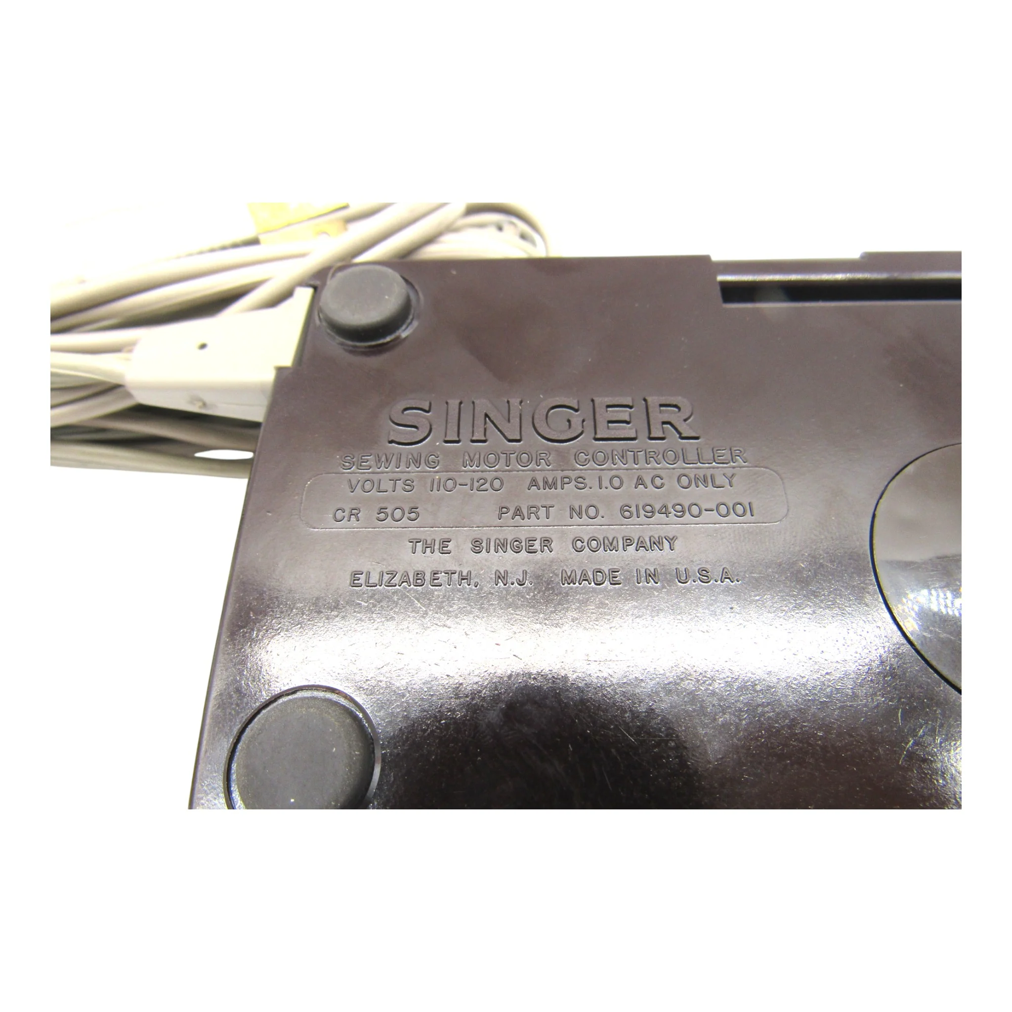 Original Singer Foot Control Part # 619494-001 - Image 3