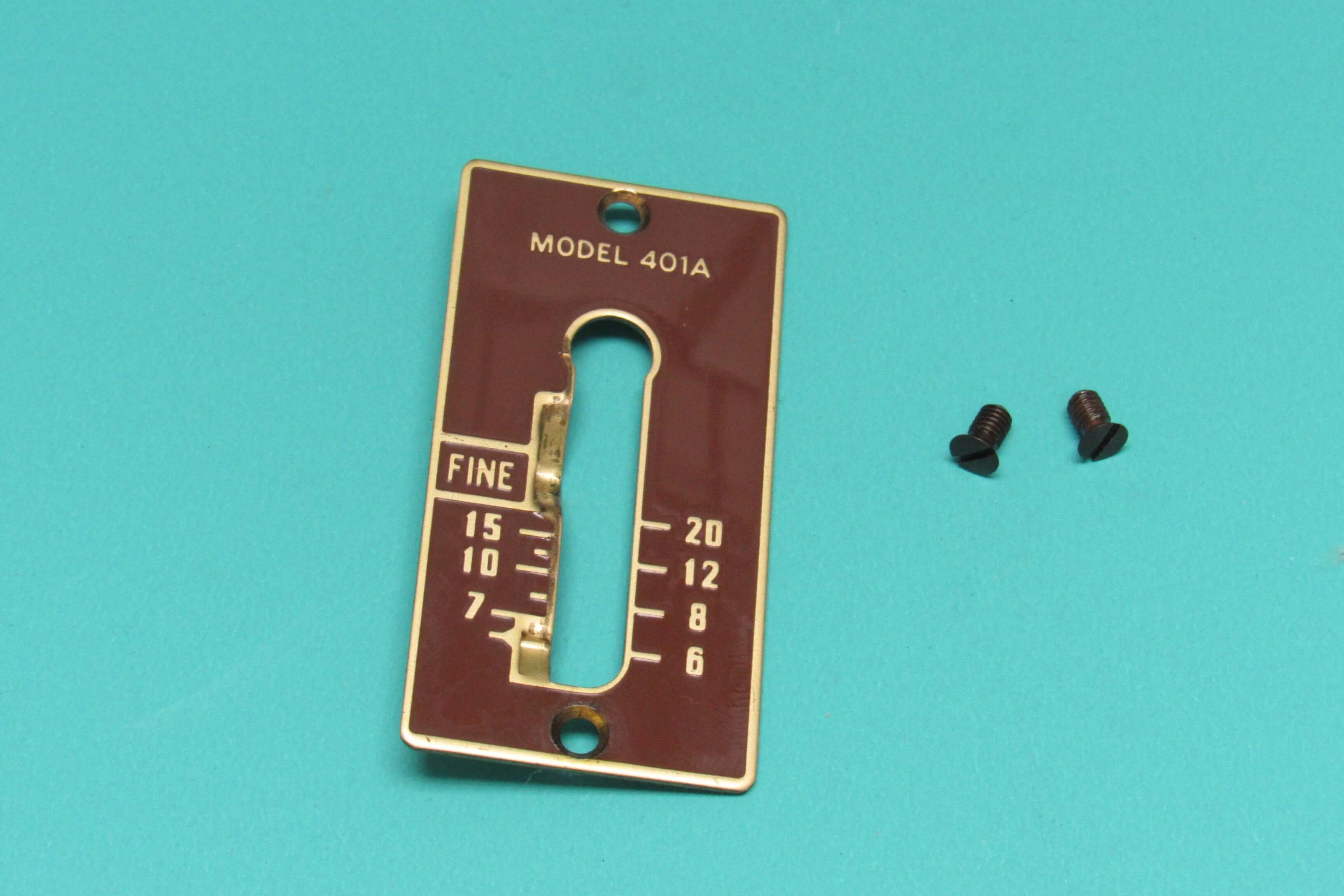 Original Singer Stitch Length Cover Fits Model 401A