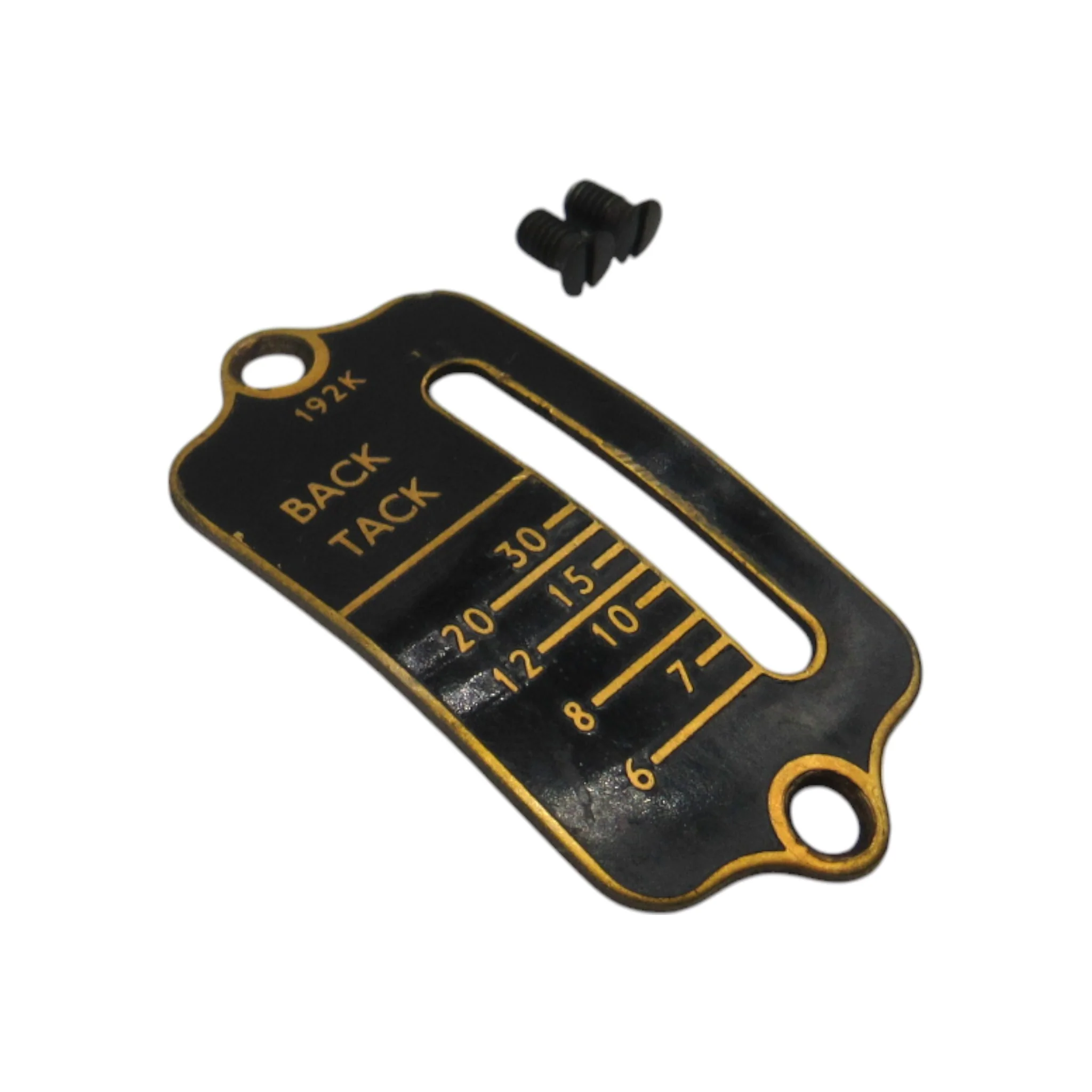 Original Stitch Length Cover and Screws - Fits Singer Model 192 Spartan - Image 2