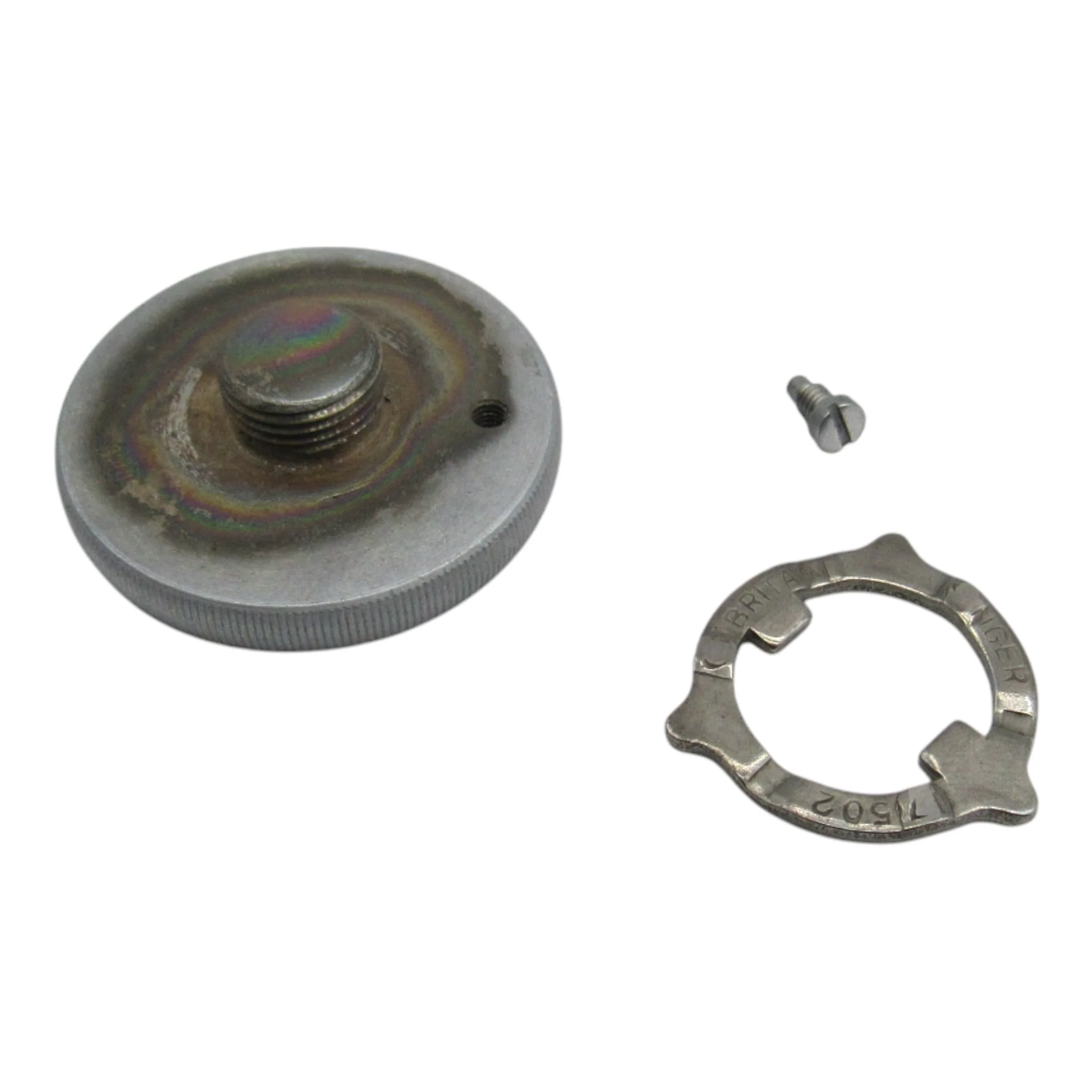 Original Stop Motion Knob, Set Screw & Washer - Fits Singer Model 327, 328, 329 - Image 2