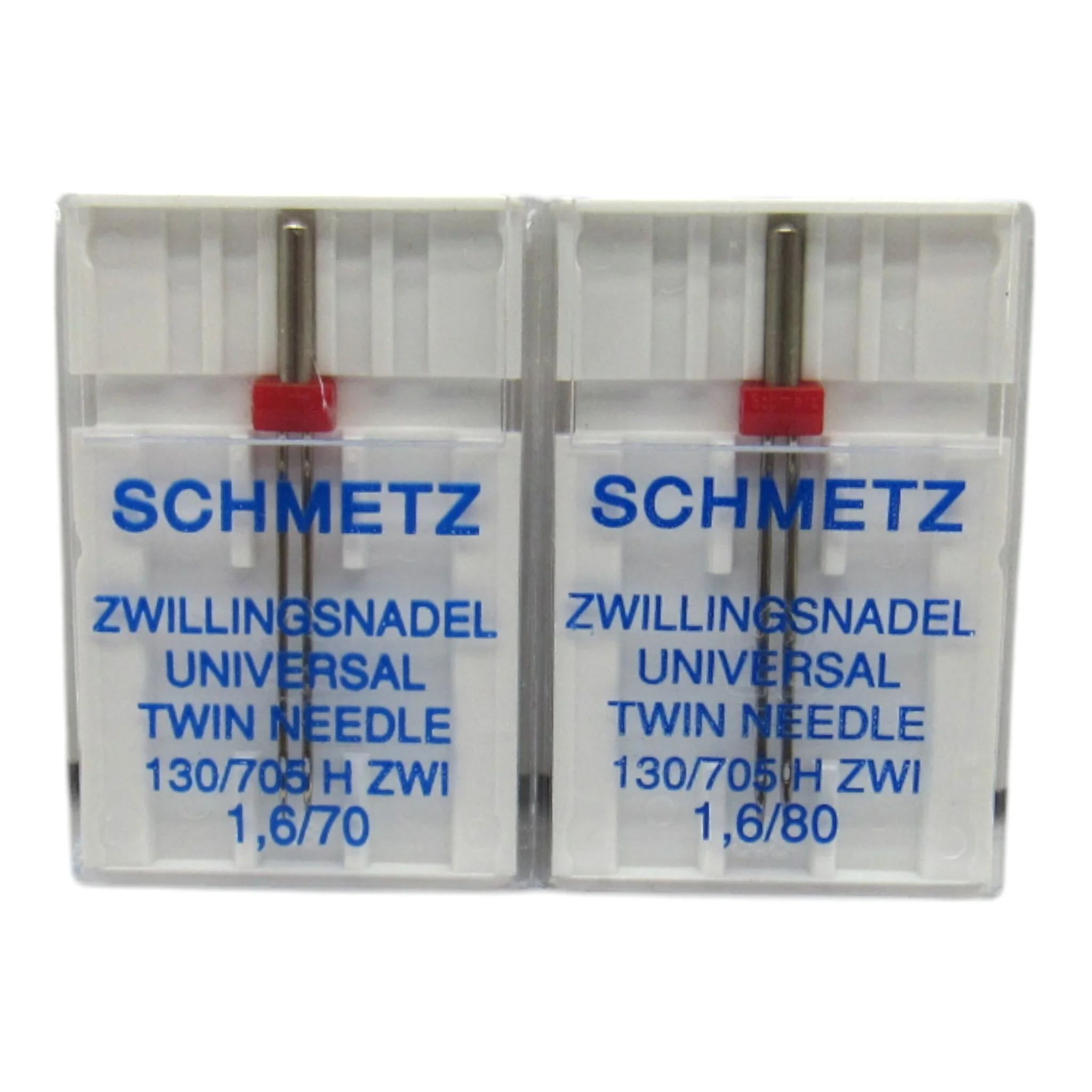 Schmetz Twin Needle 15x1 - 1.6mm Wide (Sizes 10, 12 Available) - German Precision