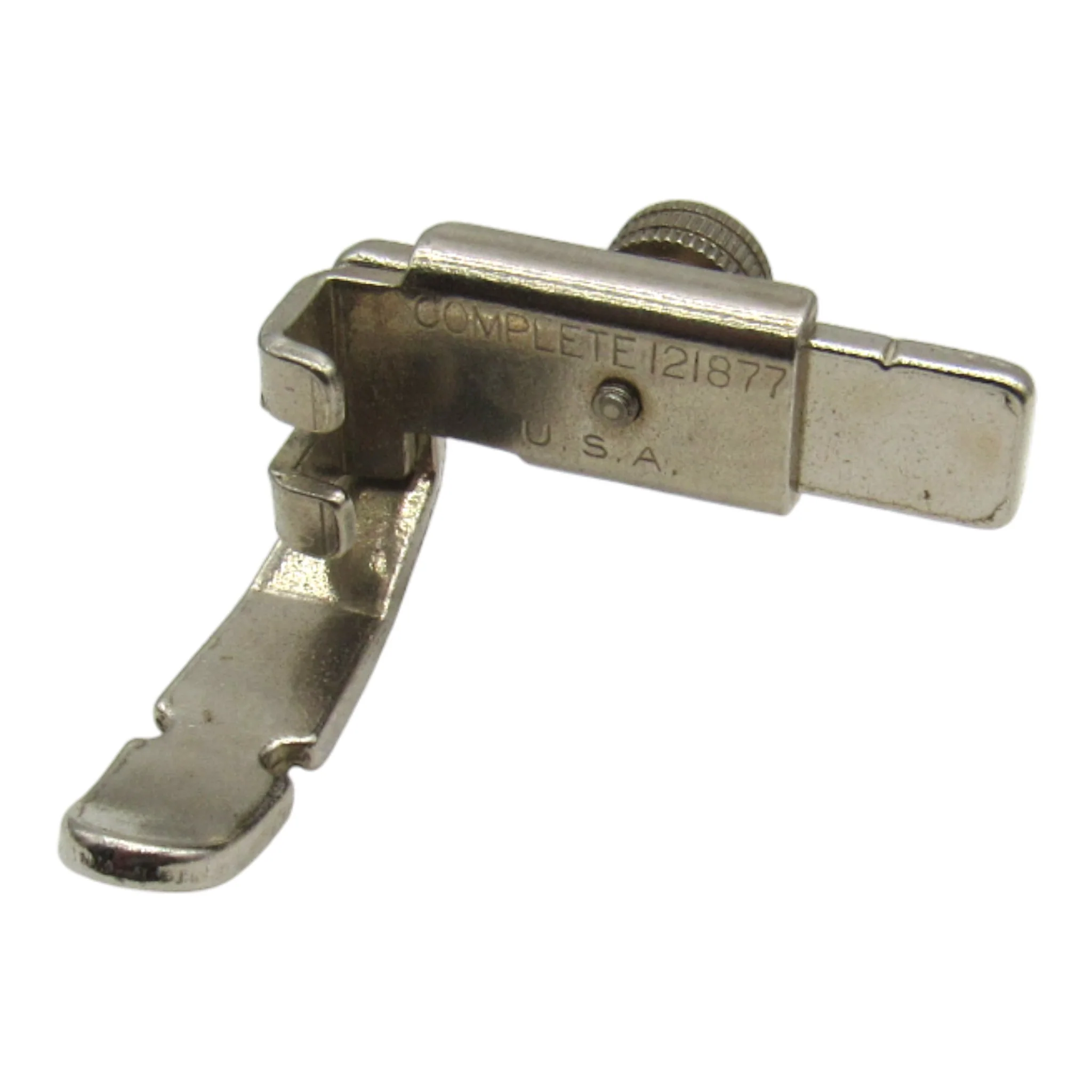 Singer Adjustable Zipper Foot #121877 - Low Shank Models 15, 27, 28, 66, 99, 201, 221, 222