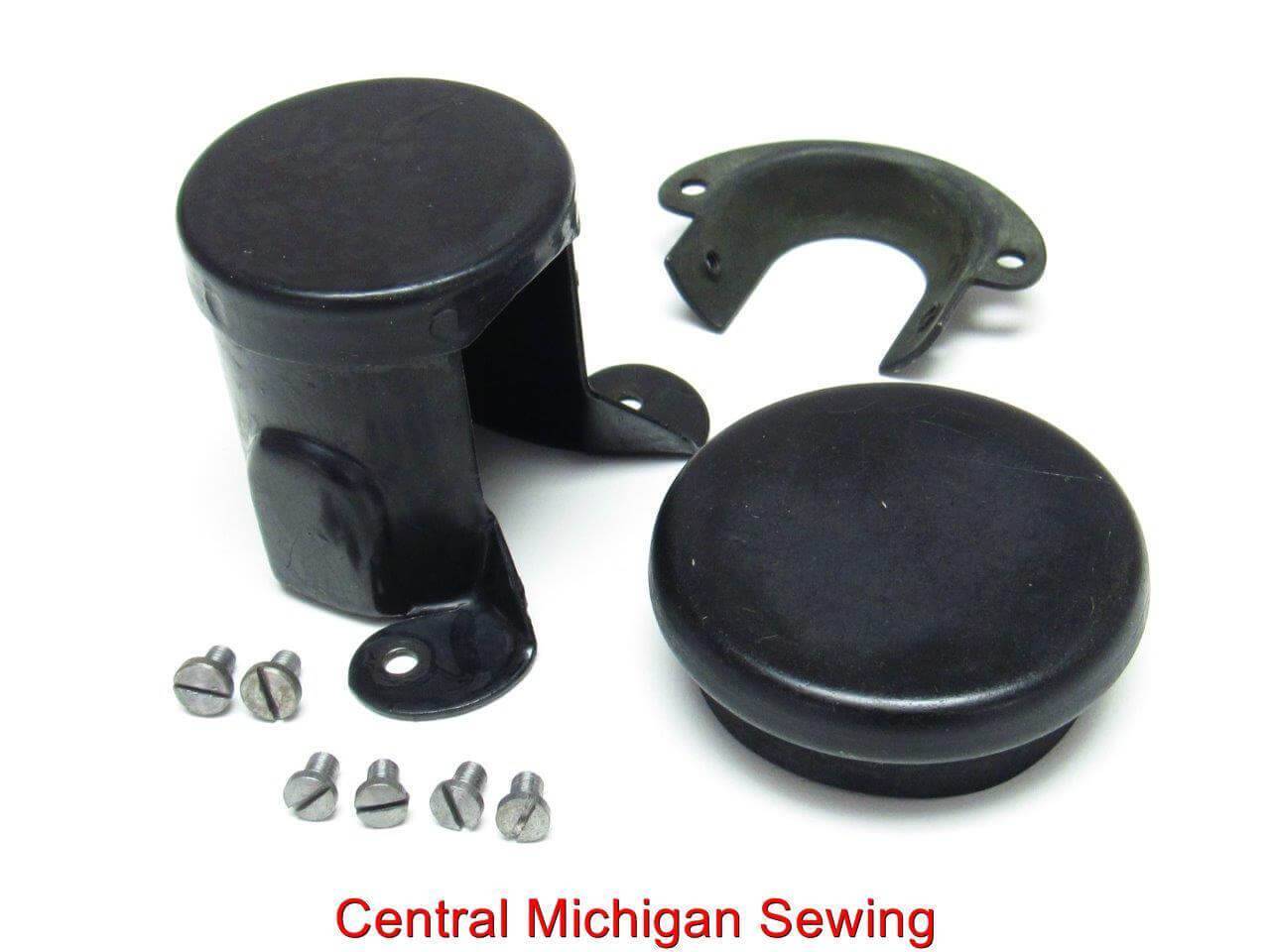 Singer Bottom Gear Covers with Screws - Original Parts for All Singer 201 Models