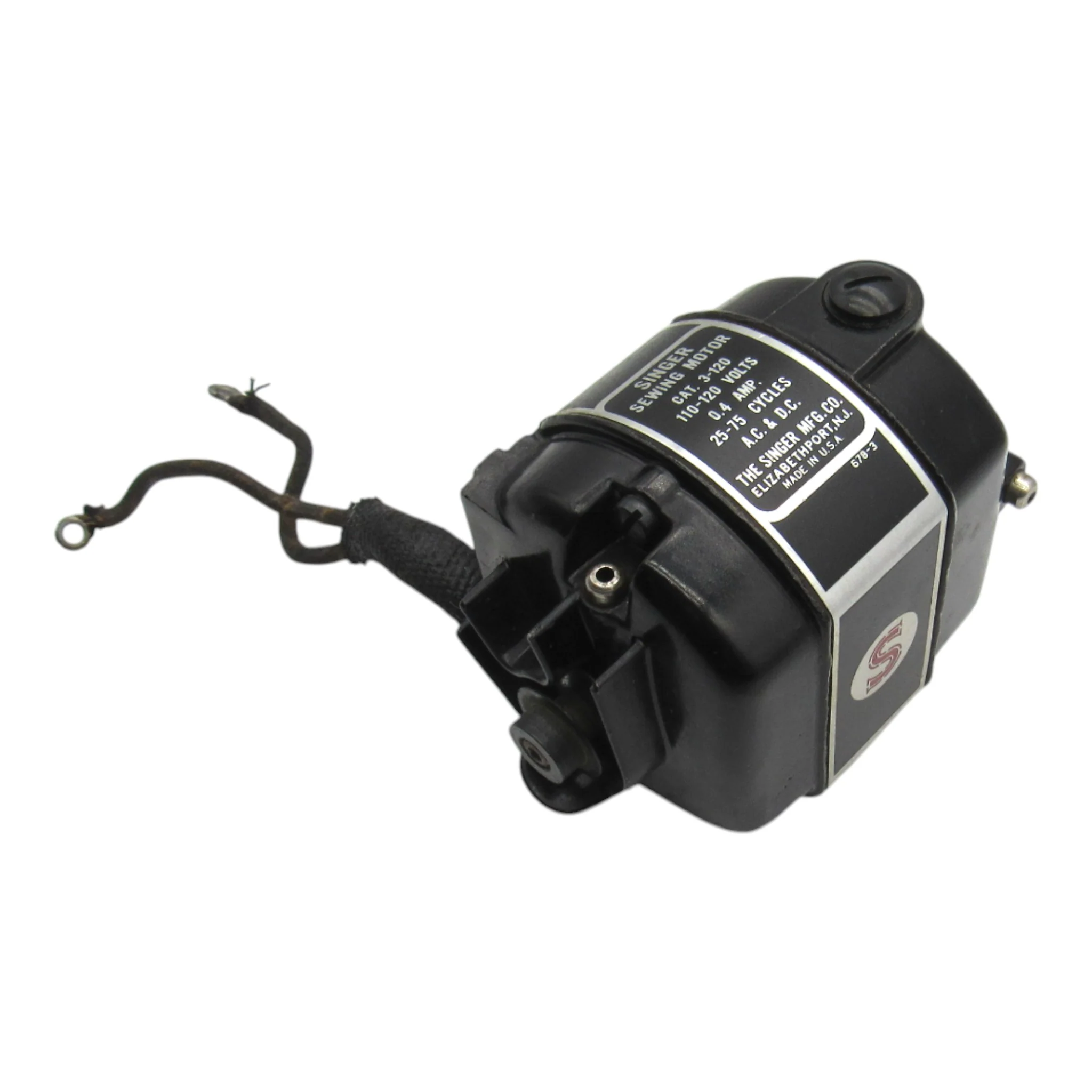 Singer Model 221 Featherweight Motor 100-110V 0.4 AMP cat 3-120