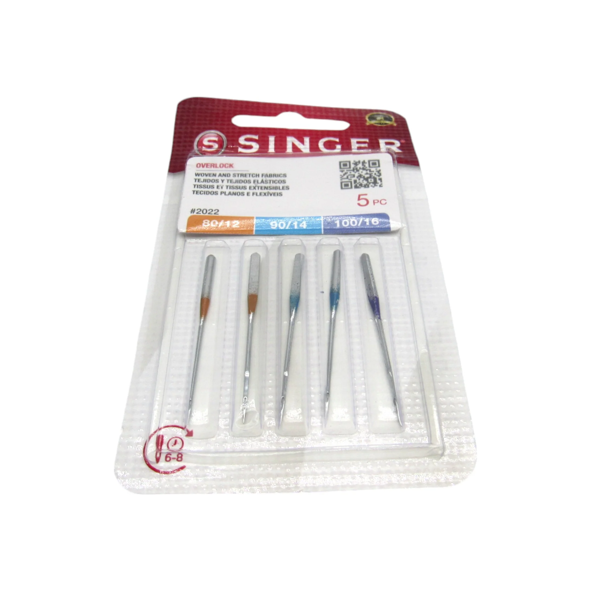 Singer OverLock Serger Needles #2022 - Professional Grade for Woven & Stretch Fabrics (Size 12, 14) - Image 3