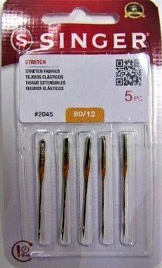 Singer Yellow #2045 Ball Point Needles - Knit Fabric Specialist (Size 12, 14, 16) 5-Pack - Image 2