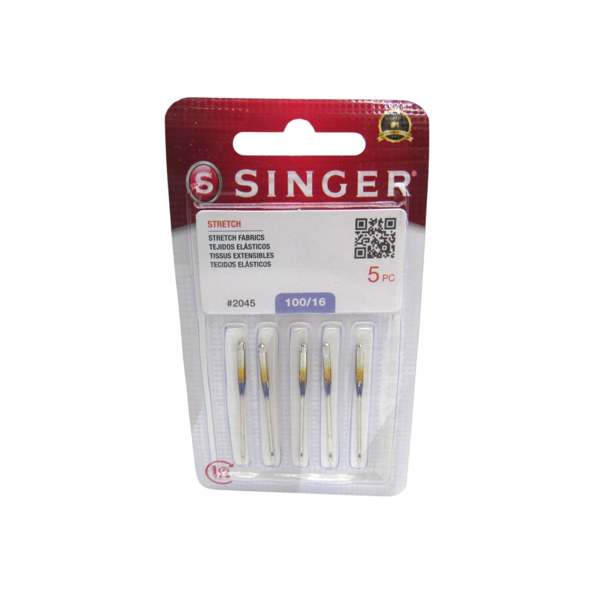 Singer Yellow #2045 Ball Point Needles - Knit Fabric Specialist (Size 12, 14, 16) 5-Pack - Image 4