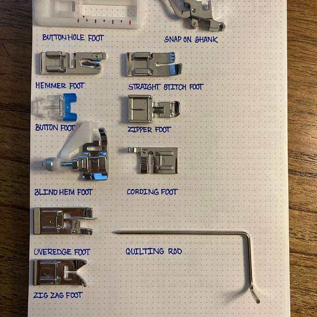 Snap-On Feet Set for Bernina Sewing Machines 530-1630 Old Style - Image 10