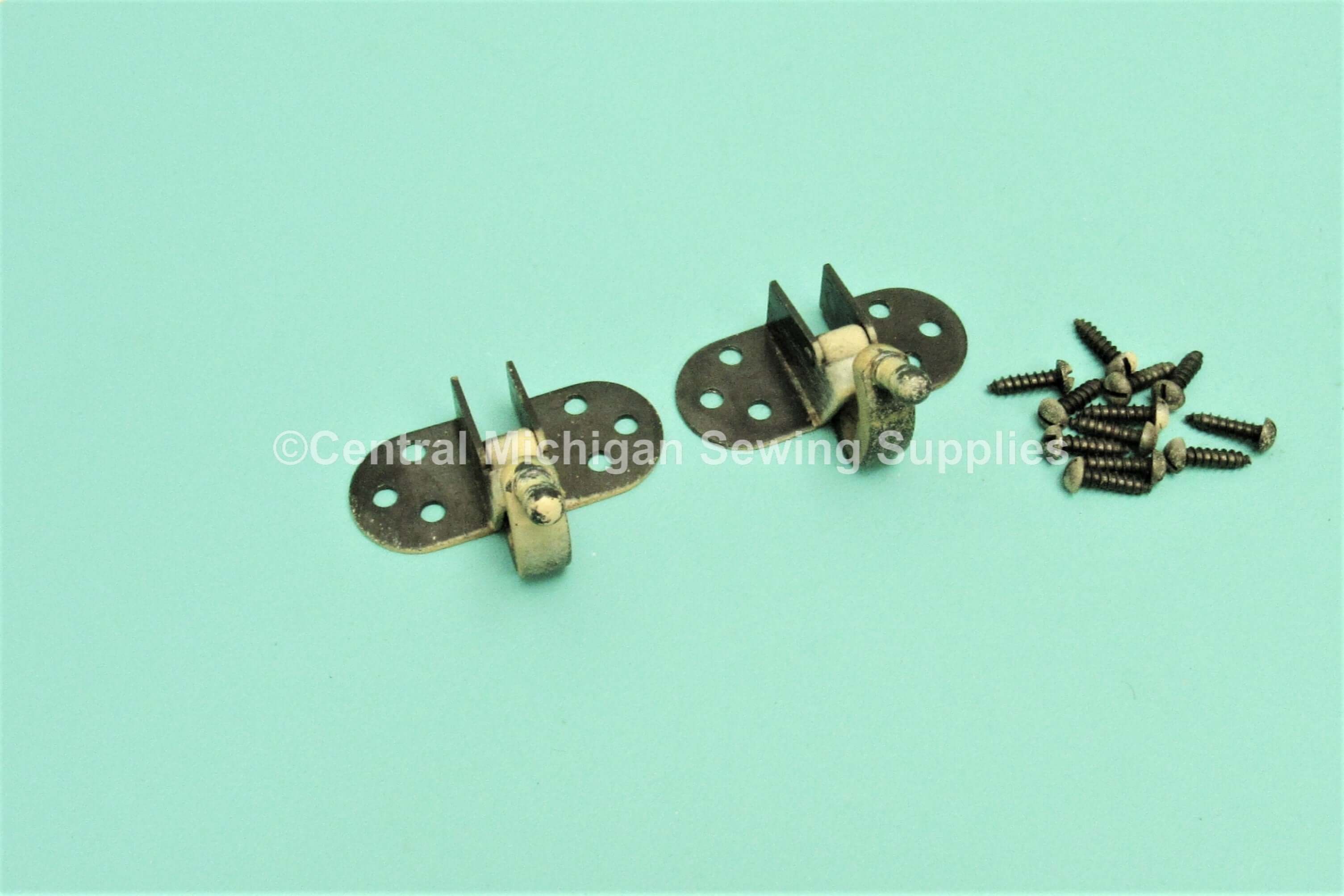 Vintage Original Necchi Sewing Machine Cabinet Hinges