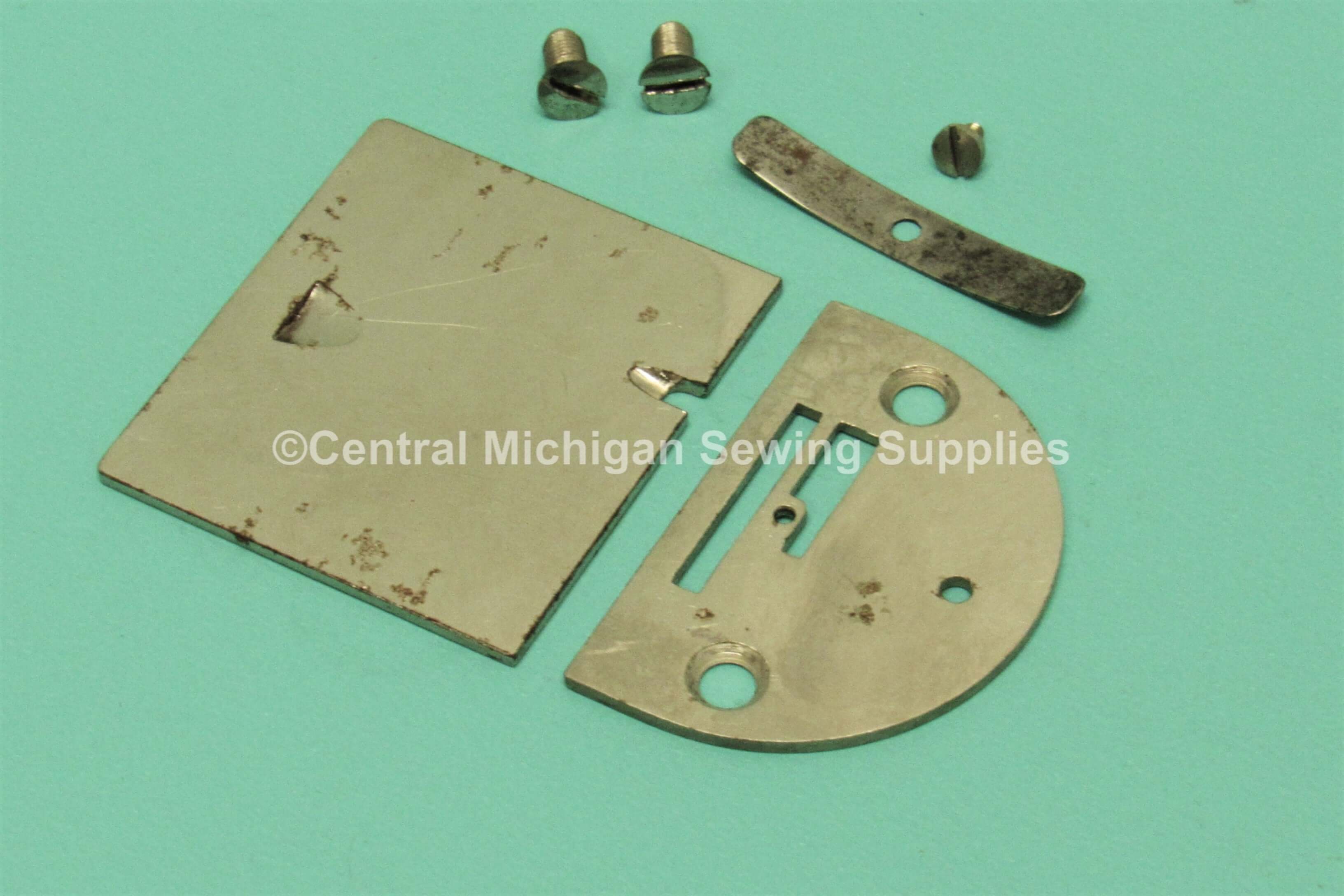 Vintage Original Singer Bobbin Cover & Needle Plate Set Fits Model 66, 66-1