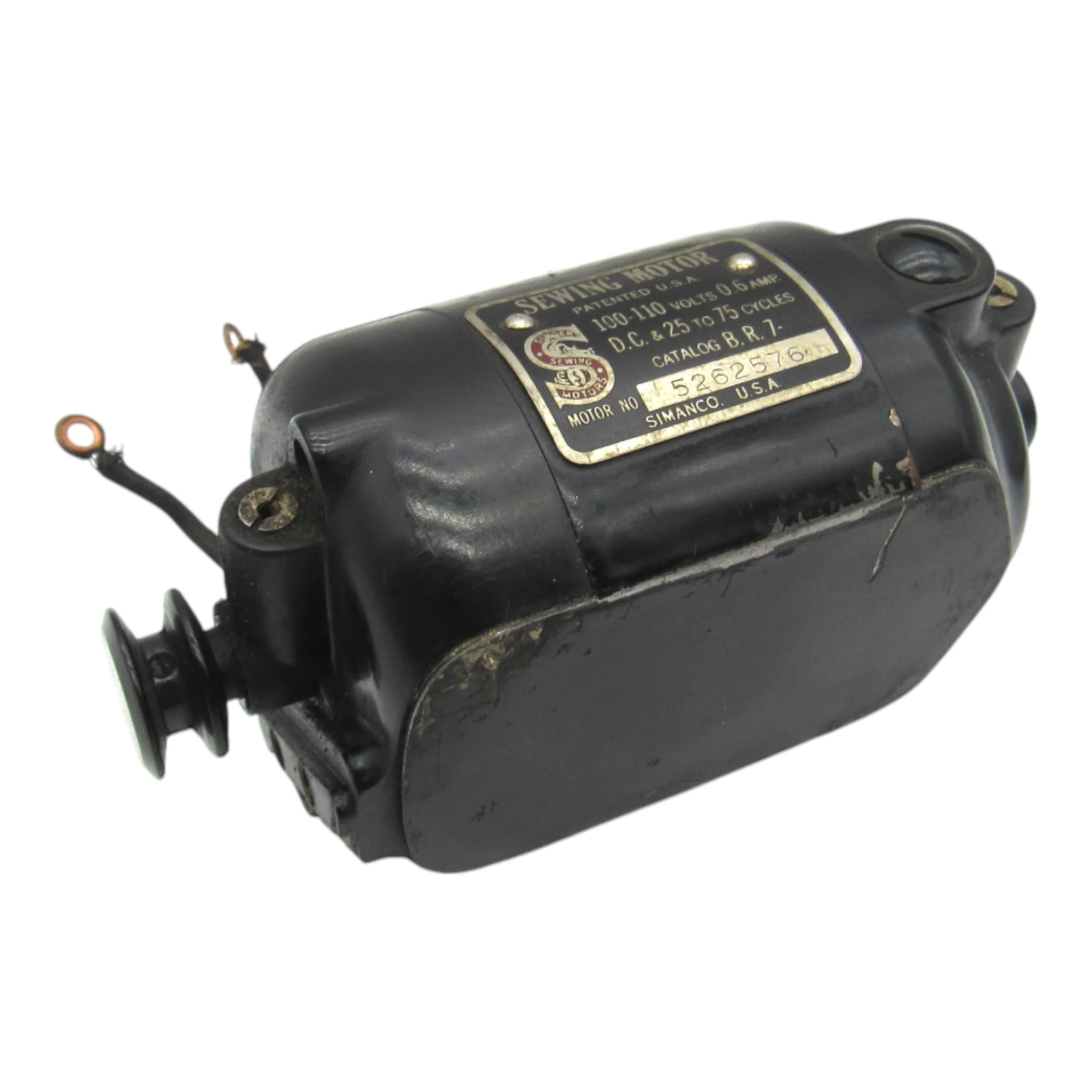 Vintage Original Singer Motor B.R. 7
