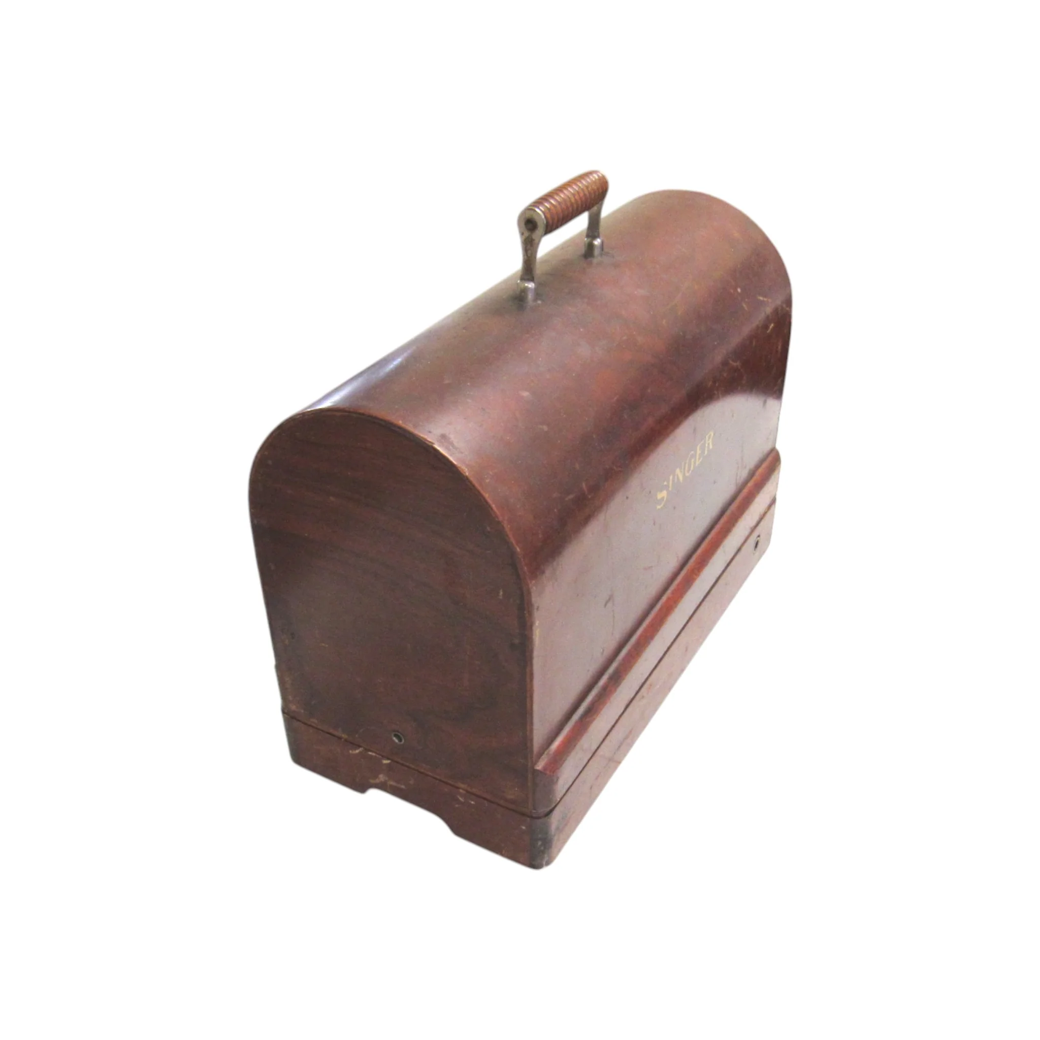 Vintage Singer Sewing Machine Bentwood Case (Fits Model 28, 128) - Image 6